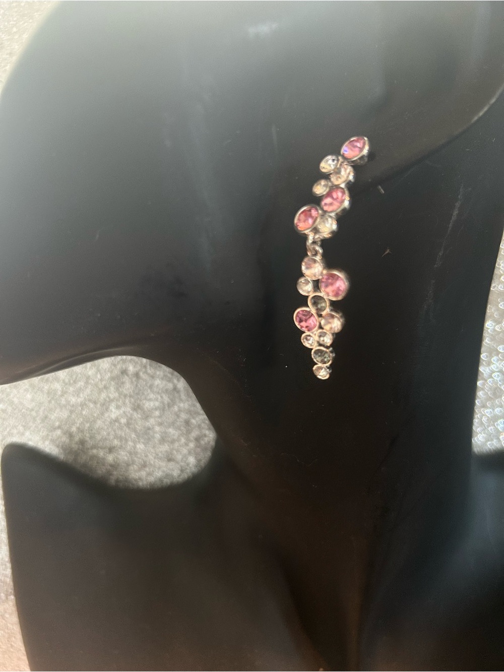 Pink Crystal Drop Earrings - Women Jewelry